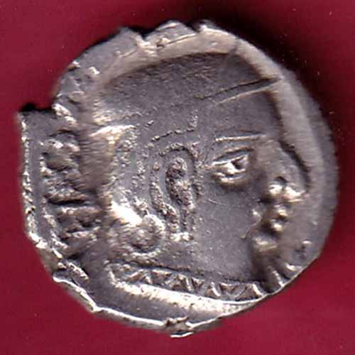 ANCIENT INDIA KSHATRAP DYNASTY KING PORTRAIT SILVER COIN – S1090