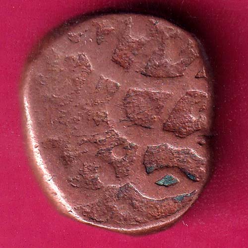MUGHALS AURANGZEB AH 1107 ONE PAISA RARE COPPER COIN  –@HUB4052
