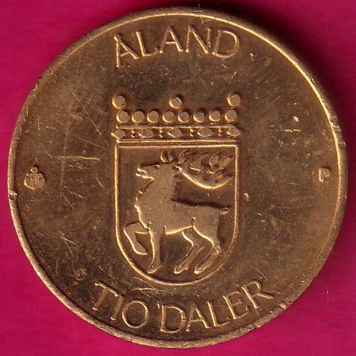 Finland 10 Markkaa Aland 1991 tio deler tio mark  –@HUB2720