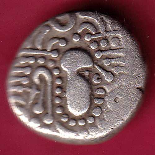 ANCIENT INDIA GADHAYA DYNASTY KING PORTRAIT COIN – S922