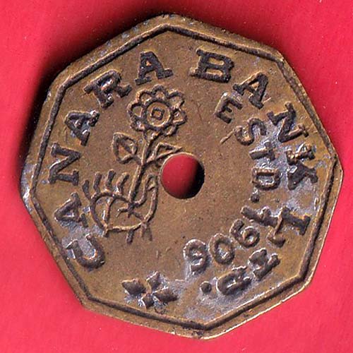 BANK TOKEN CANARA BANK LTD. ESTD.1906 B.H.ROAD, SHIMOG 31 :-oo4234