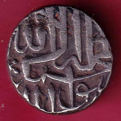 MUGHALS MOHD. AKBAR MAHMUDI SILVER COIN :- S2543