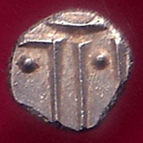 TRAVANCORE STATE RAJARAM VERMA IV SILVER CHUKRAM COIN –@HUB2927