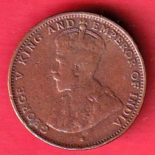 George VI 1926 ceylon half Cent:- OO3020