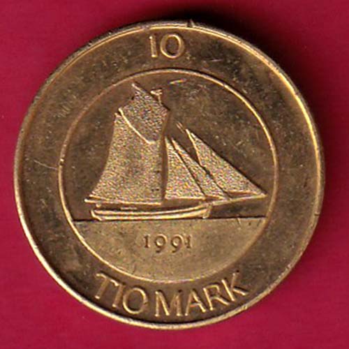 Finland 10 Markkaa Aland 1991 tio deler tio mark–@HUB4490