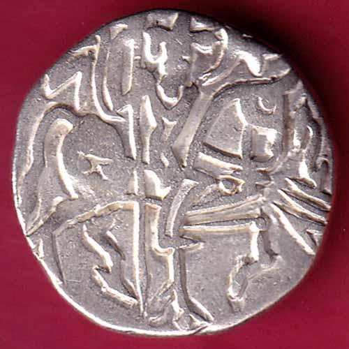 Hindushahia, kabul n gandhara silver drachma horseman n bill type coin :- S2616