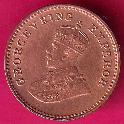 UNC BRITISH INDIA 1935 GEORGE V 1/12 ANNA RARE COIN  -OO1098
