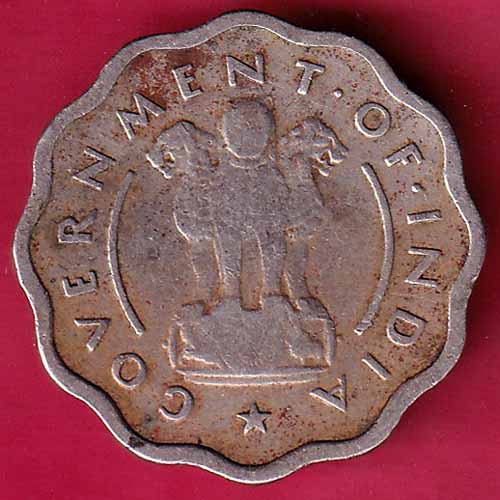 GOVERNMENT OF INIDA 1954 ONE ANNA :- S2205