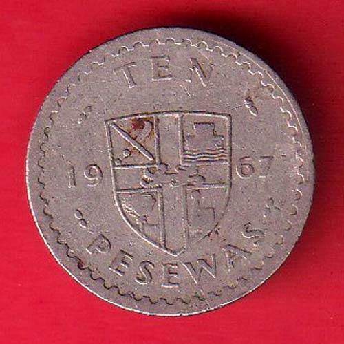10 Pesewas - Ghana (1957-date) -  :- OO4443