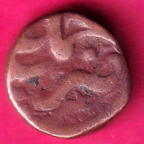 Ahmednagar sultanate nizam shahi falus copper coin–@HUB3509