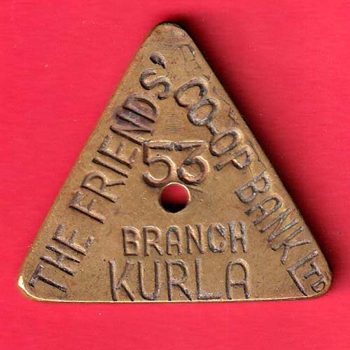 TOKEN:- THE FRIENDS' CO-OP BANK 53 BRANCH KURLA – OO3810
