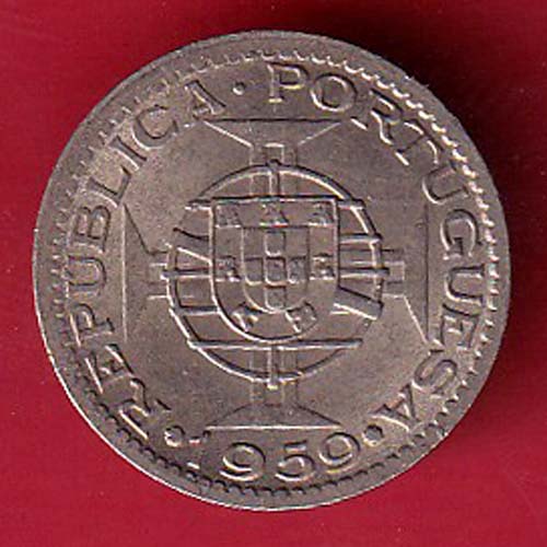 PORTUGUESE INDIA GOA 60 CENTAVOS 1959 COIN :-oo5470
