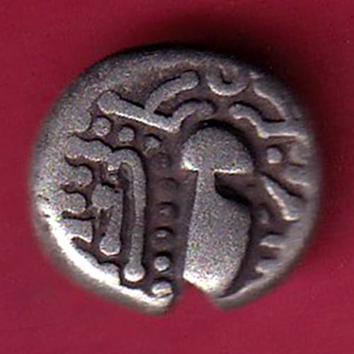 ANCIENT INDIA GADHAYA DYNASTY KING PORTRAIT COIN – OO2478