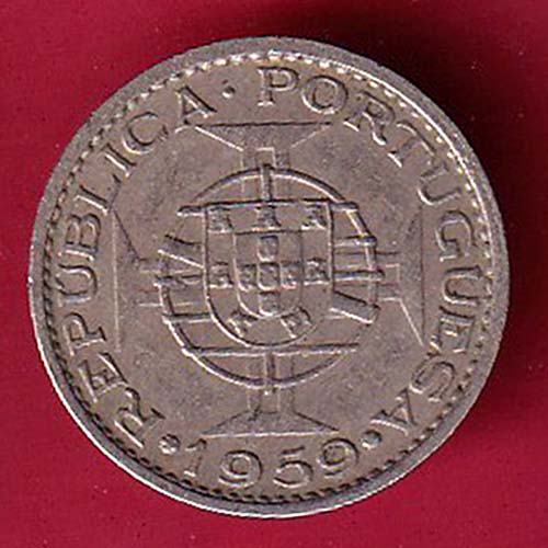 Portuguese India 60 Centavos 1959:- oo2172
