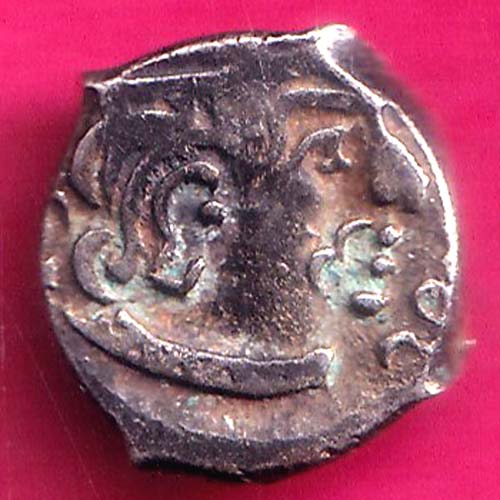 Ancient india gupta dynasty king portrait RARE SILVER COIN  :- OO1535