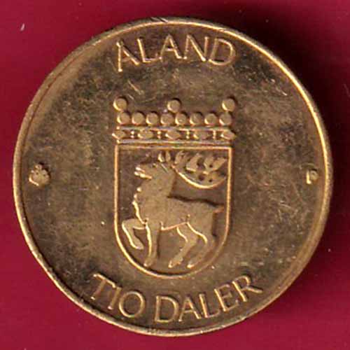 Finland 10 Markkaa Aland 1991 tio deler tio mark -VA324