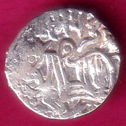 Hindushahia, Kabul & Gandhara Silver Drachma Horseman & Bull Type Coin :- OO1914