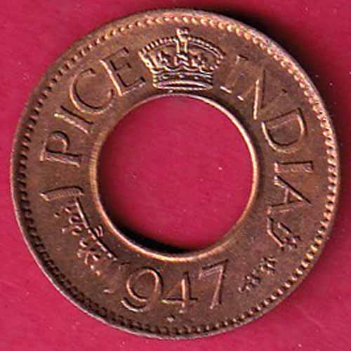 British India 1947 1 Pice  – S2881