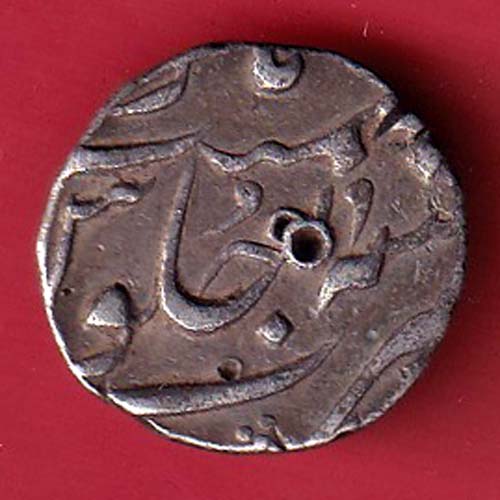 bombay presidency ry 19 half rupee silver coin :- OO3884