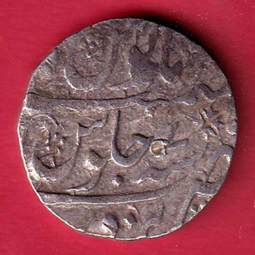 rare gwalior state NARWAR mint ONE RUPEE SILVER COIN-oo5482