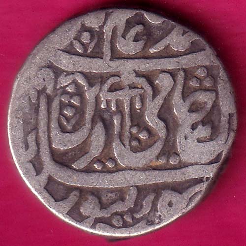 Rohilakhand ,Qasba panipat,Ino shahalam-ii SWASTIKA & UMBRELLA silver rupee :- OO1829