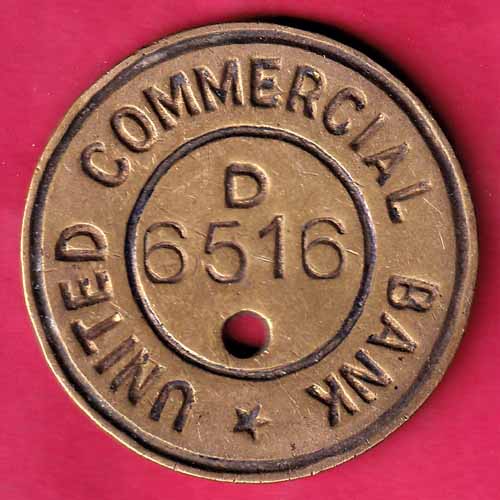 bank token: united commercial bank D 6516–@HUB1545