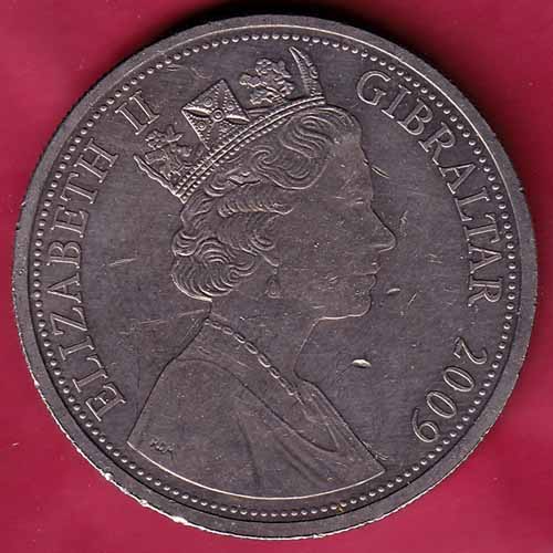 Elizabeth II Gibraltar 2009 Henry VIII One Crown – S1154