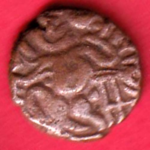 ANCIENT INDIA RAJA RAJ CHOLA CHOLA DYNASTY OCTOPUS MAN COIN  :- OO3682