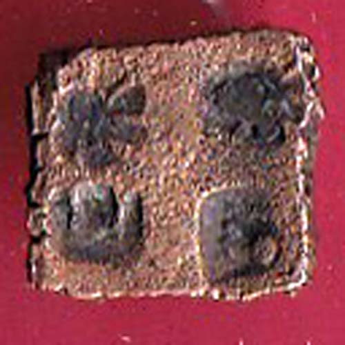 ancient cetral india copper punchmark ujjainy symbols on coin:-@hub4663
