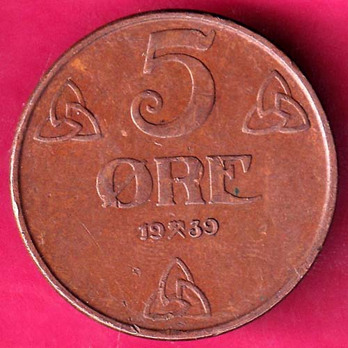 1929 Norway 1 Ore Coin –@HUB5110