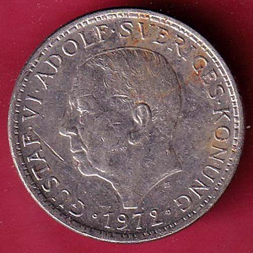 Sweden 5 Kronor – Gustaf VI Adolf 1972 – OO2713