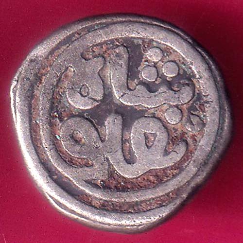 DELHI SULTAN 715-727 Ghiyath al-din Tughluq billon 4 Gani Scare COIN  :- OO1511