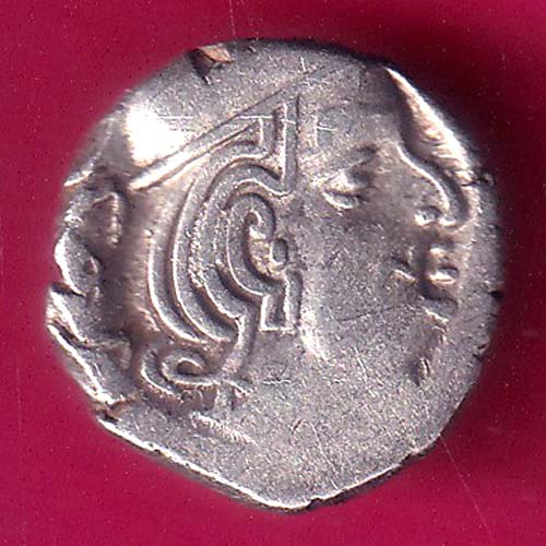 ANCIENT INDIA KSHATRAP DYNASTY KINGS PORTRAIT RARE SILVER COIN  -VA764
