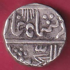 MEWAR STATE CHITTOR MINT ONE RUPEE SILVER COIN–@HUB4562