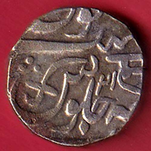 Baroda State RY19 sayaji rao Gaykwad  AH 1241/RY 21 one rupee silver coin:-oo4256