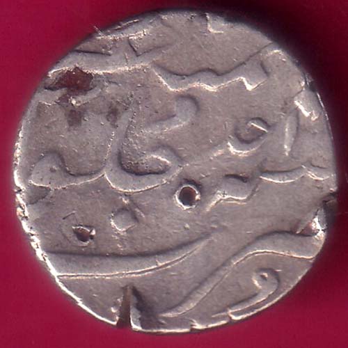 Mughals Mohmmad Shah Surat Mint One Rupee Rare Silver Coin–@HUB5754