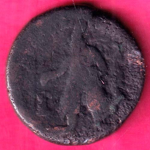 Copper Tetradracham of Vima Kadphises of Kushan Dynasty Nandi and shiva@hub5065