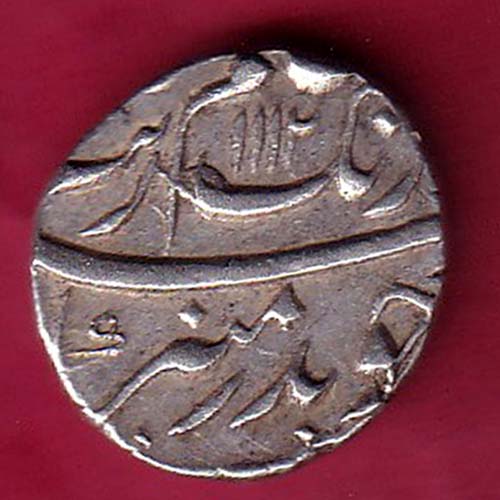 MUGHALS  AH 1112 /RY  AURANGZEB AURANGABAD MINT HALF  RUPEE SILVER COIN – OO2552