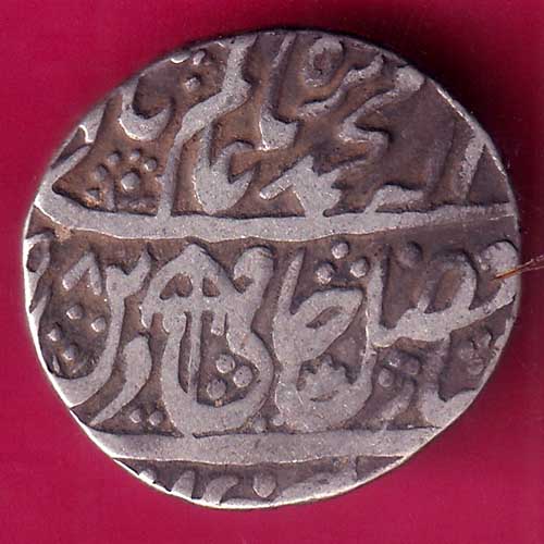 Rohilakhand ,Qasba panipat,Ino shahalam-ii SWASTIKA & UMBRELLA silver rupee –VA108