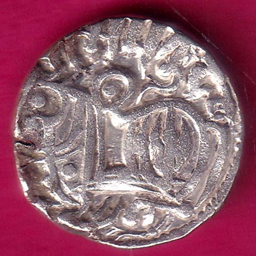 Hindushahia, Kabul & Gandhara Silver Drachma Horseman & Bull Type Coin:- OO1588