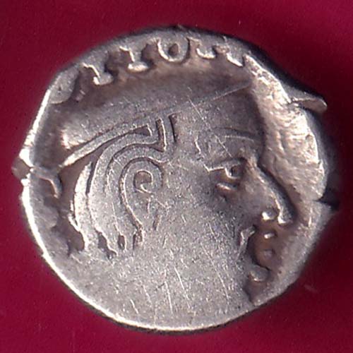 ANCIENT INDIA KSHATRAP DYNASTY KINGS PORTRAIT RARE SILVER COIN –@HUB3261