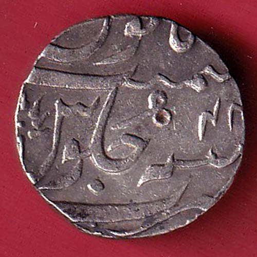 bombay presidency ry 46 surat mint one rupee silver coin :- oo3444