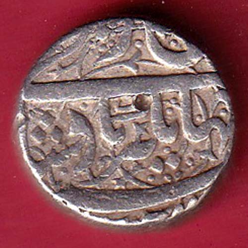 Mughals Jahangir Ahmednagar Mint One Rupee Silver coin-oo5478
