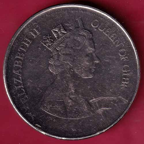 Elizabeth II Queen Of Gibr. Queen Elizabeth - II Crowned 1838 & 1953 Queen Victoria One Crown – S1064