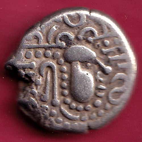 ANCIENT INDIA GADHAYA DYNASTY KING PORTRAIT COIN :- S2574
