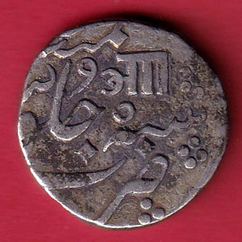 Baroda State  Aanand rao Gaykwad one rupee silver coin :- OO4348