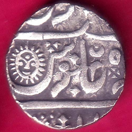 INDORE STATE SUN FACE INO SHAH ALAM II MALHAR RAO WITH FULL DATE 