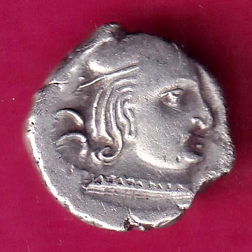 Ancient India Kshtrap Dynasty Kings Portrait Silver Coin–@HUB4170