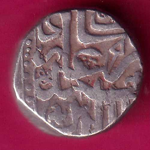 MUGHALS MOHD. AKBAR MAHMUDI SILVER COIN–@HUB3512