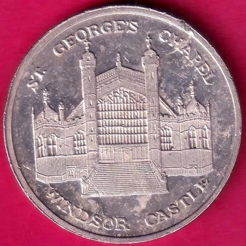 WINDSOR CASTLE ST. GEORGES CHAPEL ROYAL WEDDING 2005 RARE COIN –@HUB5894